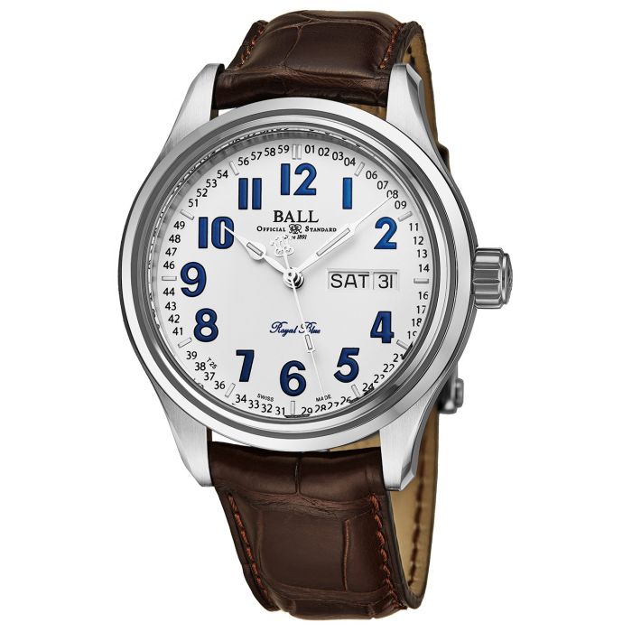 Ball Trainmaster Men's Watch NM1058D-LL9J-WH Ball Trainmaster Men's Watch NM1058D-LL9J-WH