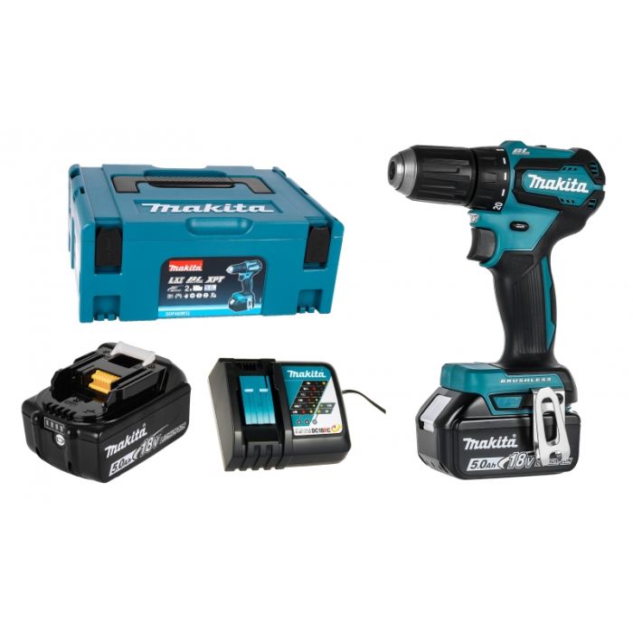 Makita DDF483RTJ + 2 pcs 5.0Ah Battery