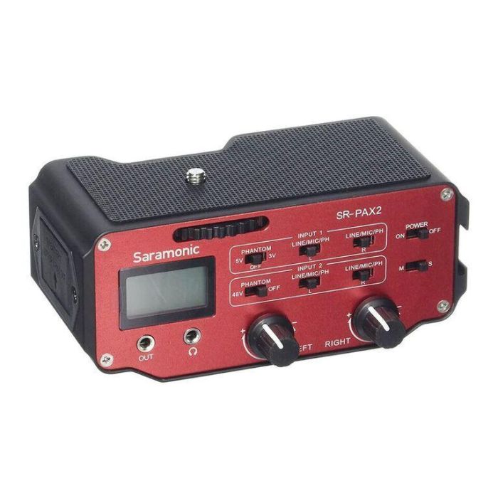 Saramonic Audio Adapter SR-PAX2 for DSLR, CSC and Black Magic Cameras