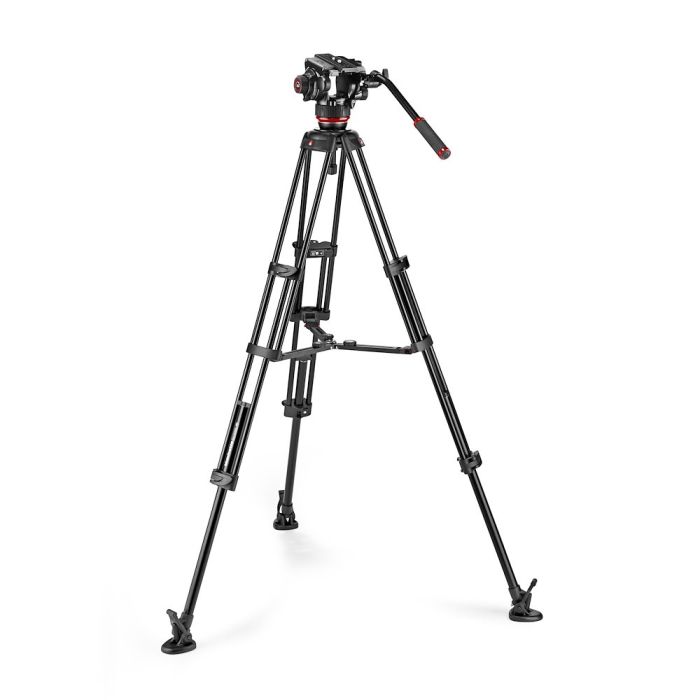 Manfrotto 504X Fluid Video Head with Aluminium Twin Leg Tripod MS (MVK504XTWINMA)