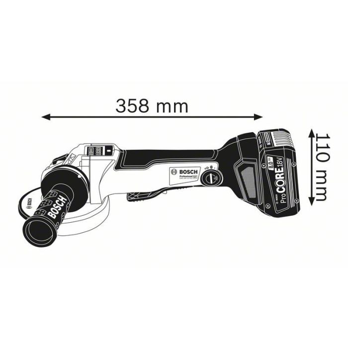Bosch GWS 18V-10 PSC, SOLO L-Boxx (06019G3F0B)