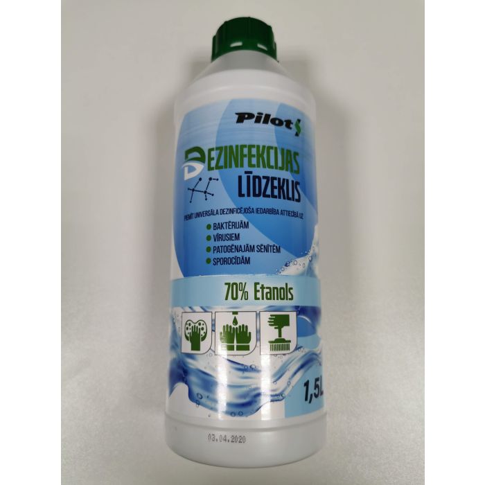 Pilots disinfectant 1.5L 70% ethanol