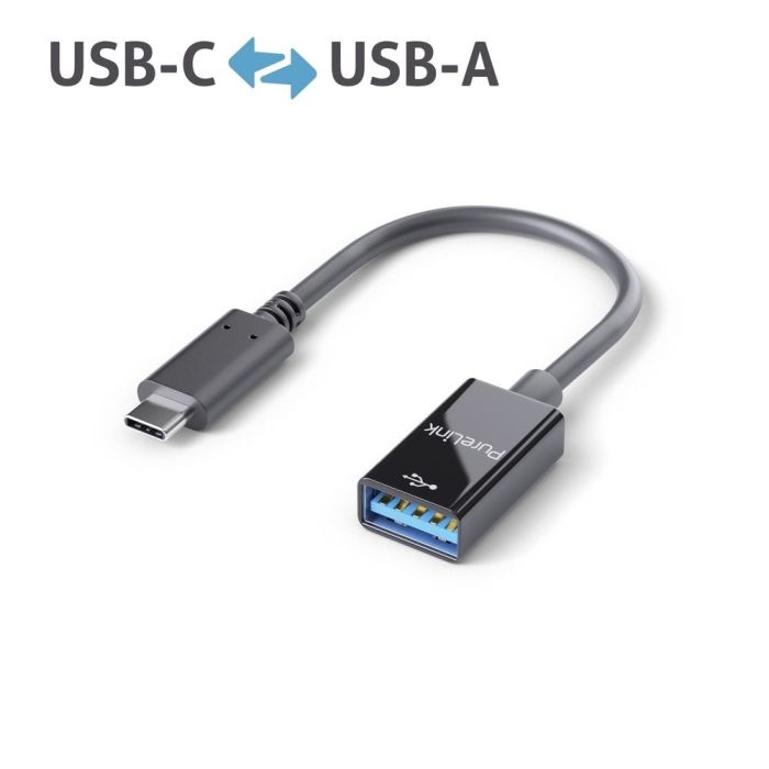 PureLink USB C to USB A adapter USB 31 Gen 1 iSeries black 0.1m (IS231)
