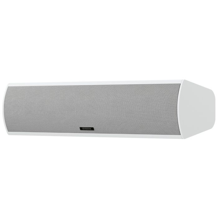 Piega Premium Center Small White Varnished Aluminum Silver Fabric Cover Piega Premium Center Small White Varnished Aluminum Silver Fabric Cover