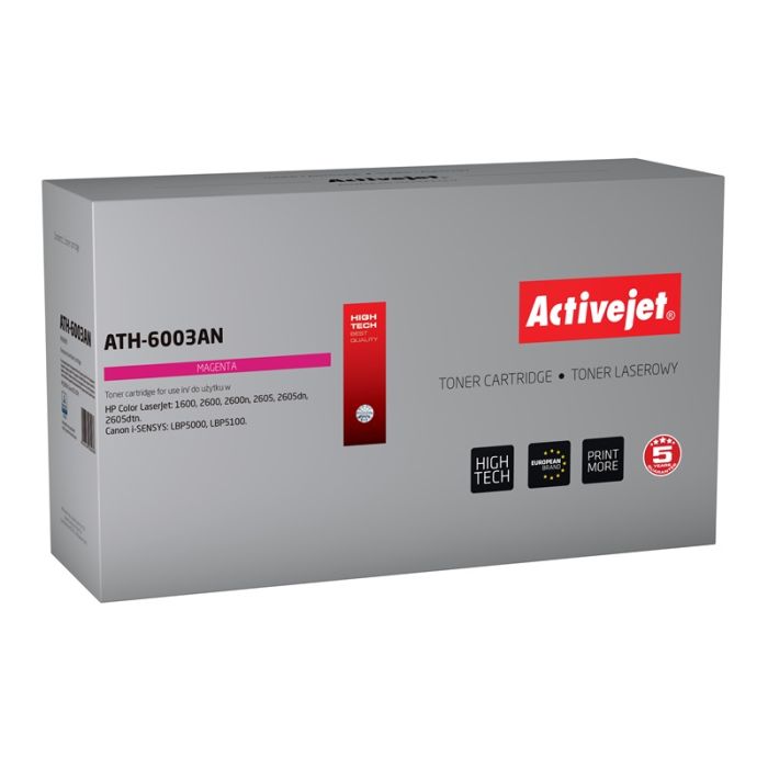 Activejet ATH-6003AN HP 124A Q6003A, Canon CRG-707M replacement Premium 2000 pages magenta