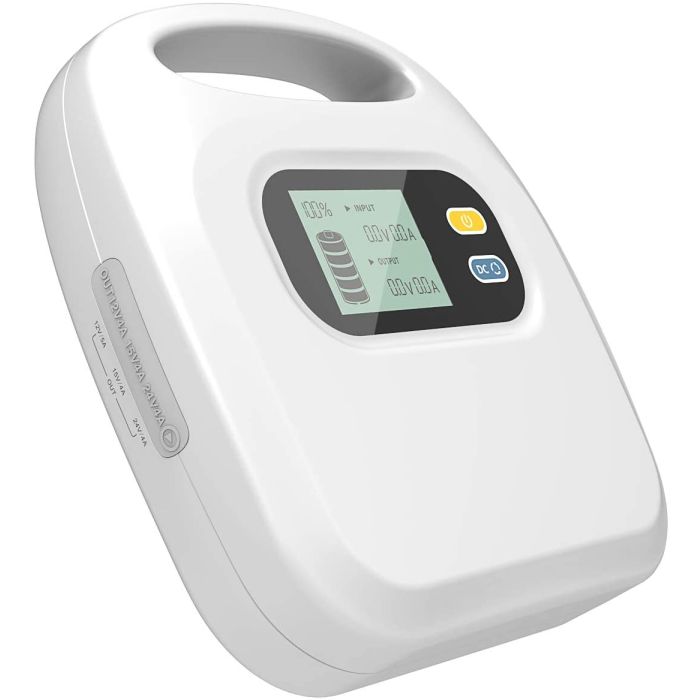PowerOak CPAP Battery Power Bank for Camping 82500mAh DC12V/15V/24V USB 5V