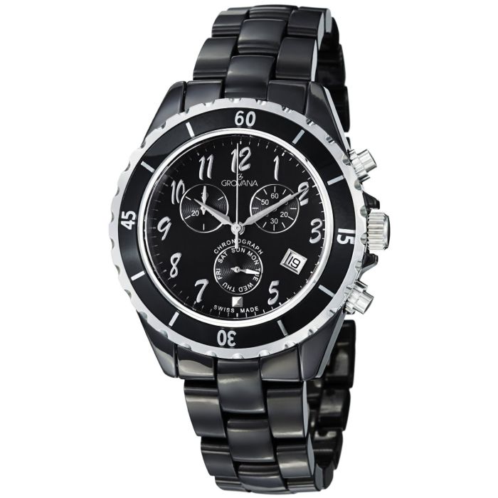 Grovana Ceramic Chronograph Men's Watch 4001.9187