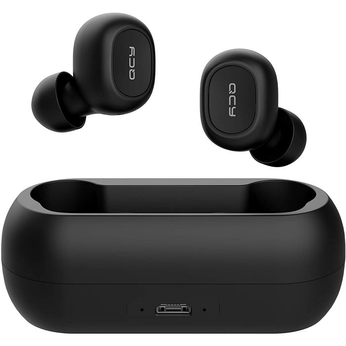 QCY T1 Black Wireless Bluetooth Earbuds