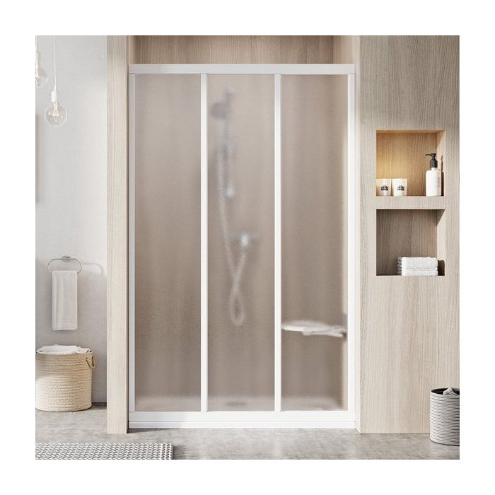 Ravak Shower Doors ASDP3-80 198 White + Glass Grape (00V401R2ZG)