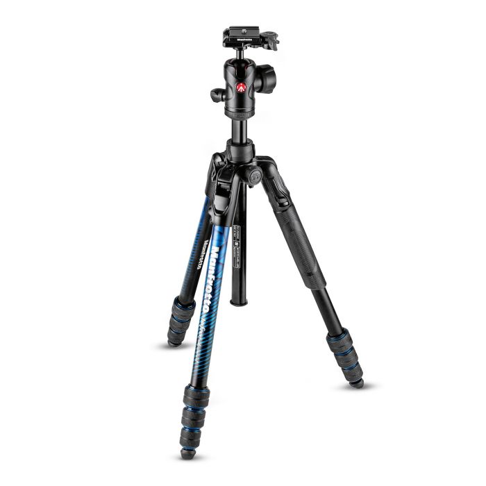 Manfrotto Befree Advanced Aluminum Travel Tripod Twist, Ball Head Blue (MKBFRTA4BL-BH)