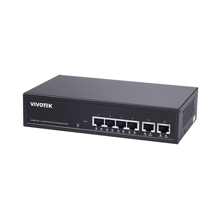 VIVOTEK AW-GEL-065A-060 PoE Switch 4xGE PoE Plus 2xGE UTP