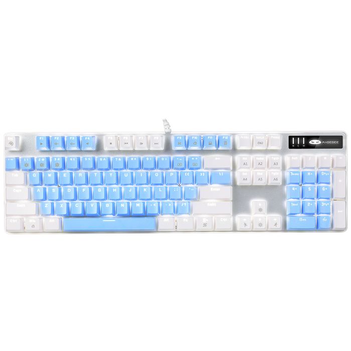 Magegee MK-STORM White-Blue, White Lighting, Red Switch, US (MK-STOR-White-Blue)