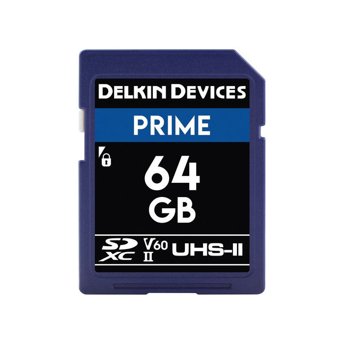 Delkin Devices Prime SDXC 64GB 1900x 300/100 MB/s Class 10/U3/V60 (DDSDB190064G) Delkin Devices Prime SDXC 64GB 1900x 300/100 MB/s Class 10/U3/V60 (DDSDB190064G)