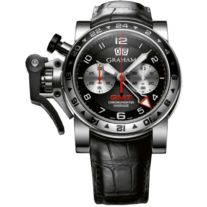 Graham Chronofighter Oversize GMT Steel  Men's Watch 2OVGS.B39A