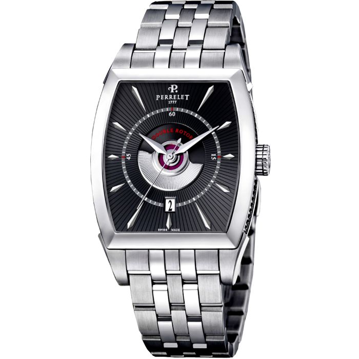 Perrelet Double Rotor Tonneau Men's Watch A1029/B