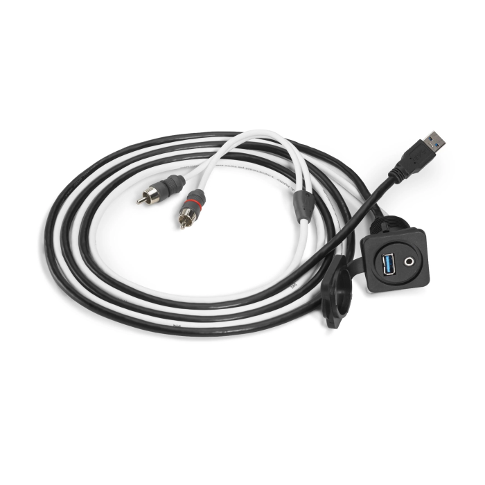 JL Audio JLM-XMD-USB/3.5MM-PNL 3.5mm Audio Jack and USB Port for Panel-Mounting