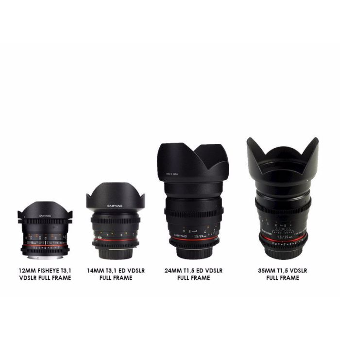 Samyang Lens Kit VDSLR Wide-Angle Canon