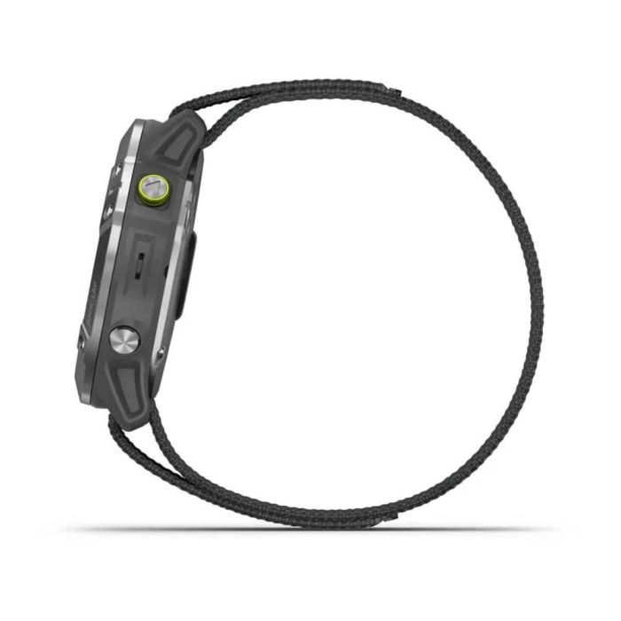 Garmin Enduro GPS Watch - Steel with Gray UltraFit Nylon Strap (010-02408-00)