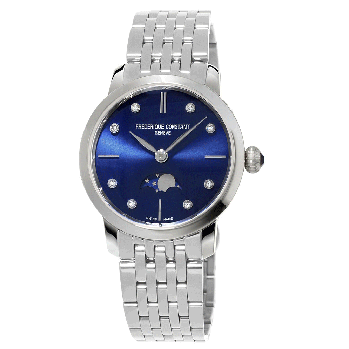 Frederique Constant Slimline Moonphase Ladies Watch FC-206ND1S26B
