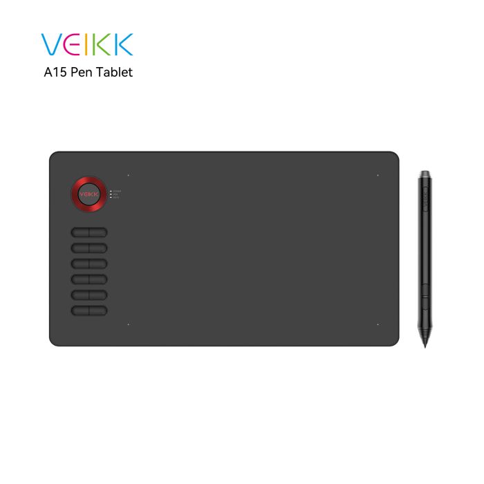 Veikk A15 Graphic Tablet Red