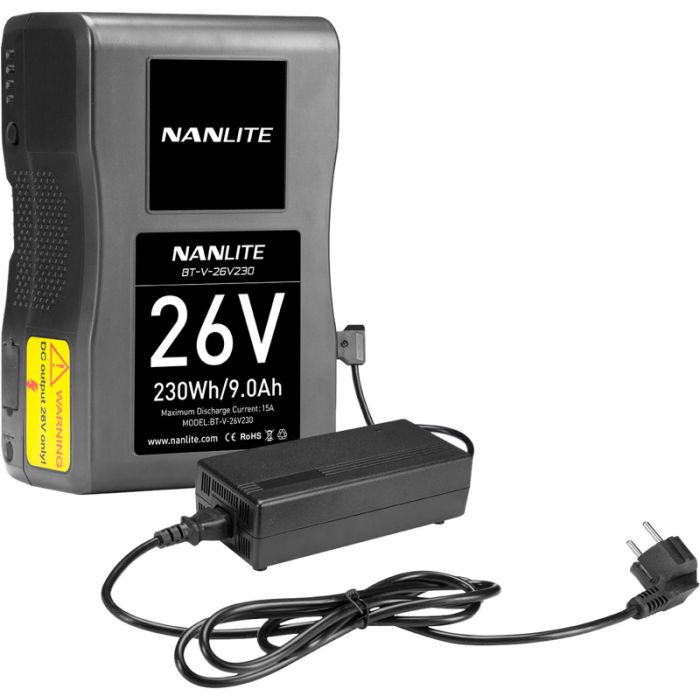 Nanlite 230Wh 26V Li-Ion V-Mount Battery