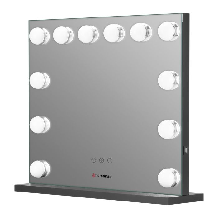 Humanas HS-HM02 Make-up Mirror with LED Lighting Black