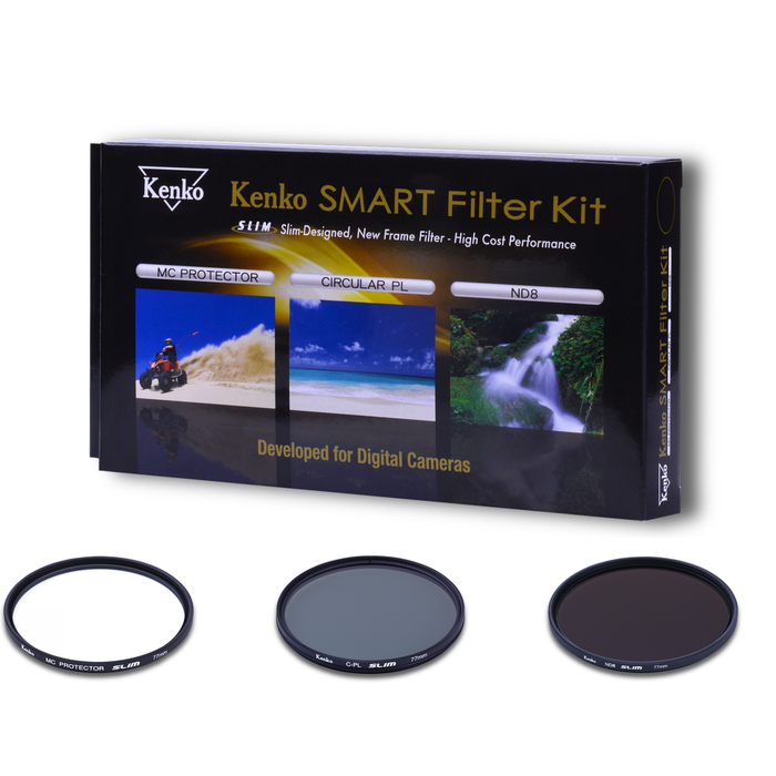 Kenko Smart Filter Kit Protector, Circular PL and ND8 49mm Kenko Smart Filter Kit Protector, Circular PL and ND8 49mm