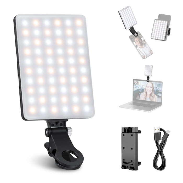 Neewer NL-60AI 4 Watt Bi-Color LED Light Panel with Clamp