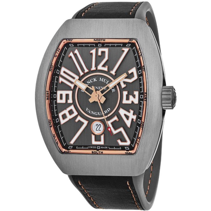Franck Muller Vanguard Automatic Men's Watch 45SCBLKBLKGRY