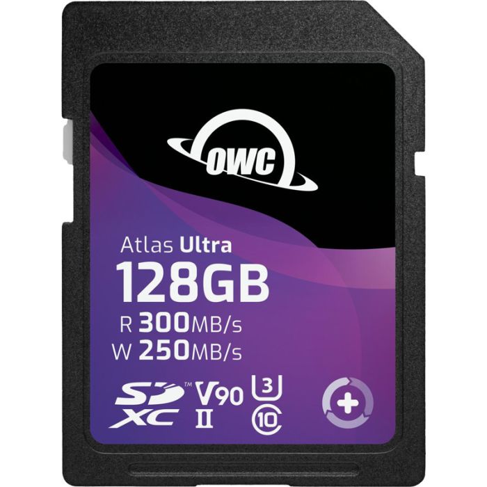 OWC SD Atlas S Ultra SDXC UHS-II R300/W250 (V90) 128GB OWCSDV90U0128