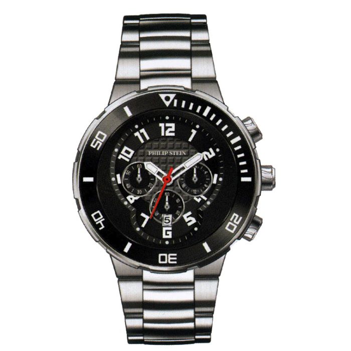 Philip Stein Active Extreme 46mm Chronograph Unisex Watch 33-XB-SS