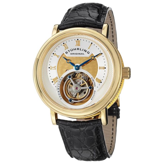 Stuhrling Tourbillon Circular  Men's Watch 502.333X2