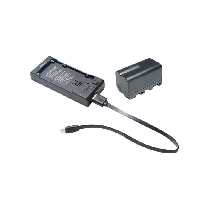 Nanlite Battery 4500mah NP-F Type + CN-58 2-1 Charger Kit Nanlite Battery 4500mah NP-F Type + CN-58 2-1 Charger Kit