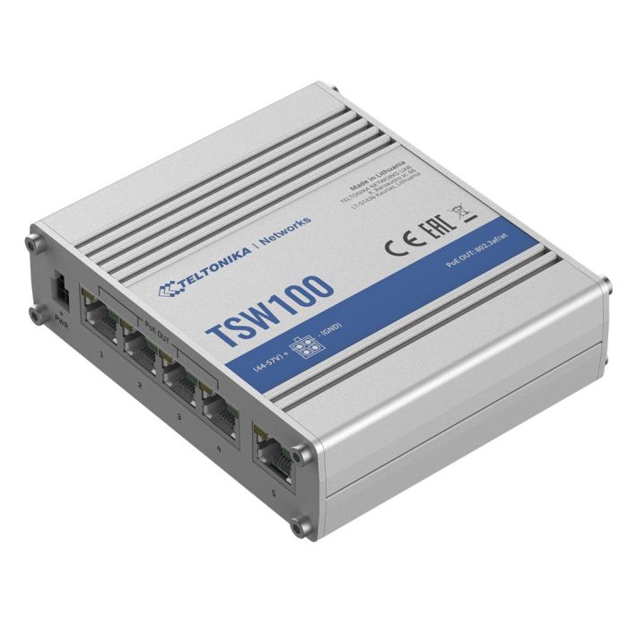 Teltonika TSW100 UNMANAGED POE+ SWITCH