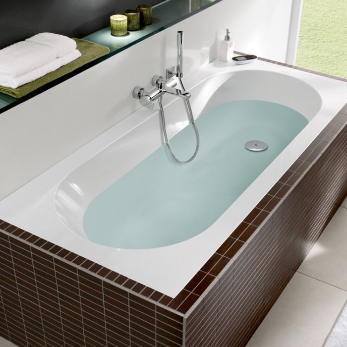 Villeroy&Boch Oberon Quaryl Bath 180x80cm with Legs and Front Panel (UBQ180OBR9CD00V96)