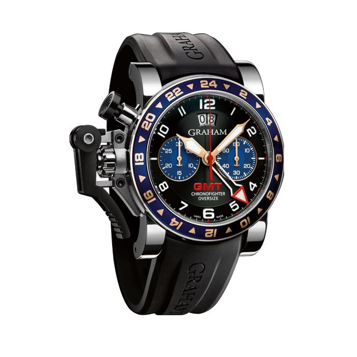 Graham Chronofighter Oversize GMT Steel  Men's Watch 2OVGS.B26A