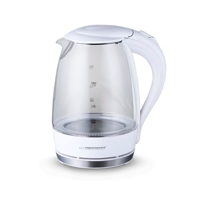 Esperanza EKK011W Electric kettle 1.7 L White, Multicolor 2200 W
