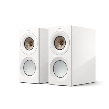 KEF Reference 1 Bookshelf Speaker High Gloss White Champagne