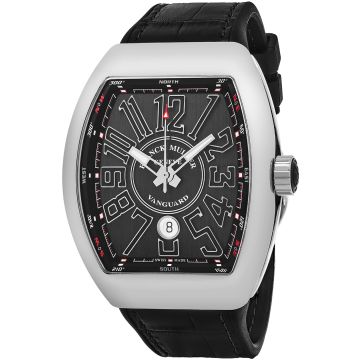 Franck Muller Vanguard Men's Watch 45SCSTLBLKSILSH
