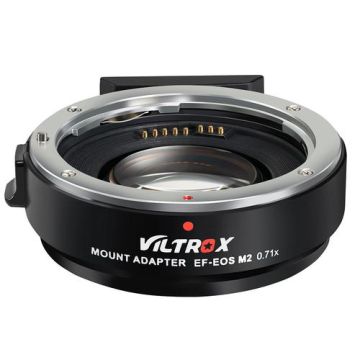 Viltrox EF-EOS M2 Lens Adapter 0.71x Speed Booster for Canon EF Lens to EOS EF-M Mirrorless
