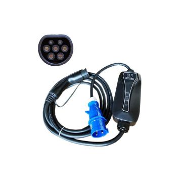 Electric car charger Type 2 - CEE, 6-32A, 7.2kW, 1-phase, 5m (EV200047)