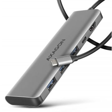 Axagon I/O Hub USB-C 5in1 1m HMC-5H (HMC-5H)