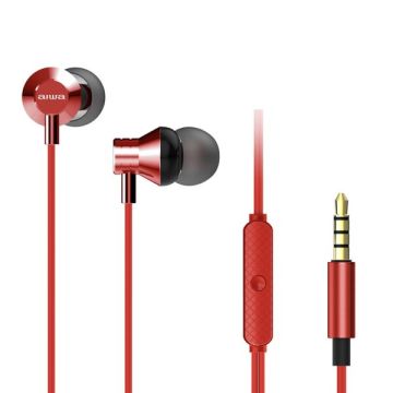 AIWA Wired Headphones ESTM-50, Red