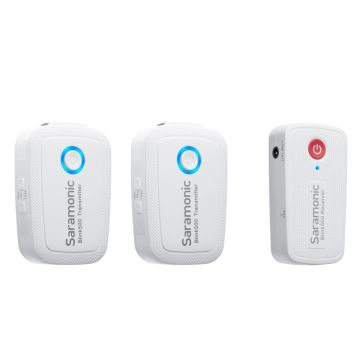 Saramonic Blink 500 B2 (TX+TX+RX) Wireless Microphone System Snow White