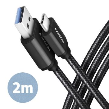 Axagon USB-C to USB 3.2 Cable 2m Black (BUCM3-AM20AB)