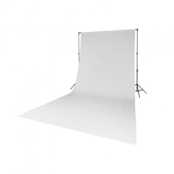 Quadralite Solid Muslin Backdrop Cotton 2.85x6m White
