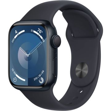 Apple Watch Series 9 GPS 41mm Midnight Aluminium Case with Midnight Sport Band (S/ M) MR8W3