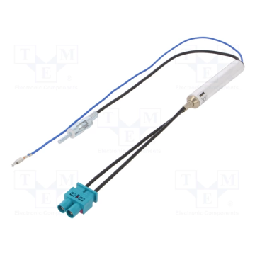4Carmedia Double Fakra Seat, Volkswagen, Škoda (ZRS-SAF2-DIN) Antenas Adapteris