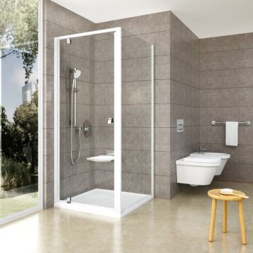 Ravak Fiksētā Siena Pivot PPS 80cm Balta (90G40100Z1)