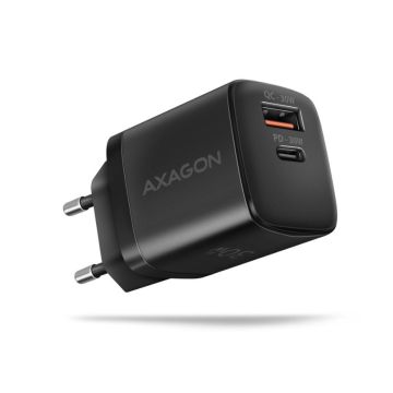 Axagon Wall USB Charger 30W 2 Port Black (ACU-PQ30)
